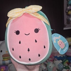 NWT Wanda The Watermelon Wearing Headband 8" Squishmallow